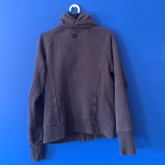 Lululemon navy blue collard scuba hoodie - Picture 2 of 5